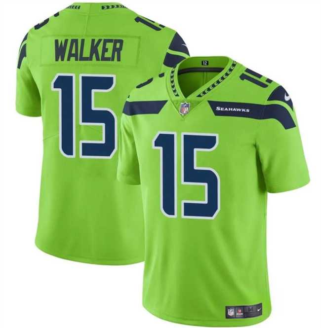 Men & Women & Youth Seattle Seahawks #15 P.J. Walker Green Vapor Limited Football Stitched Jersey